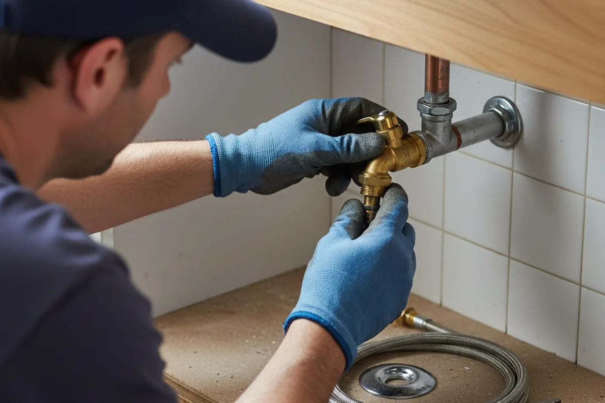 Shutoff valve and fitting work during Emergency Plumbing in Horicon